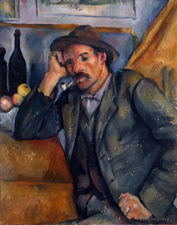 Paul Cezanne Oil Painting - The Smoker