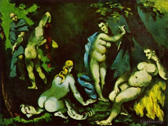 Paul Cezanne Oil Painting - The Temptation of St Anthony 2