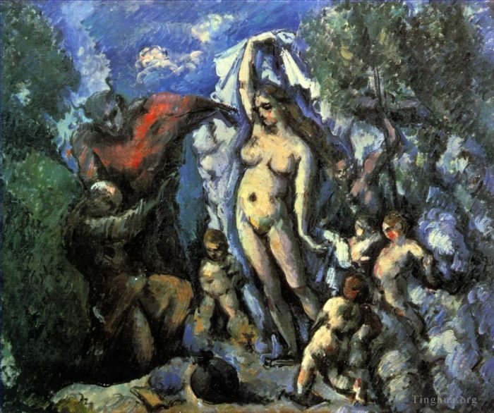 Paul Cezanne Oil Painting - The Temptation of St Anthony