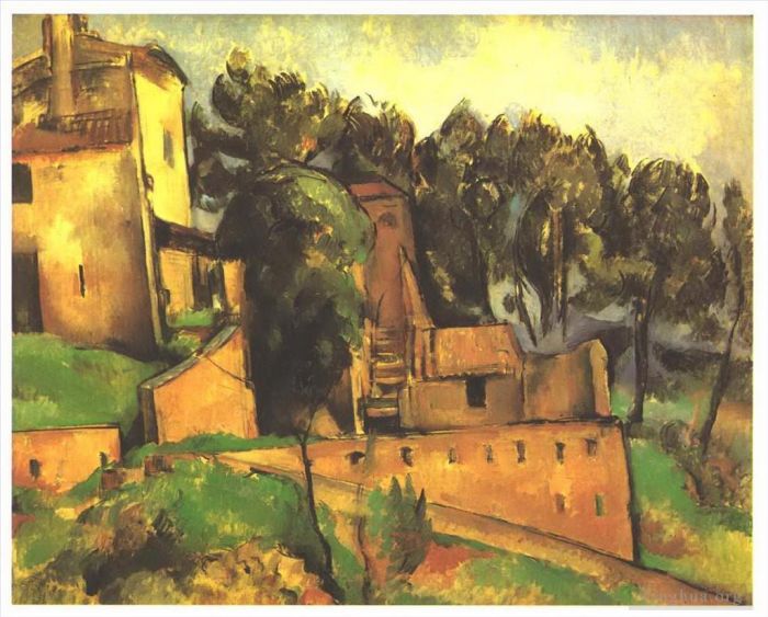 Paul Cezanne Oil Painting - The farm of Bellevue