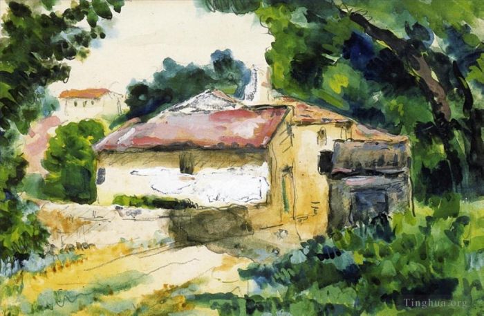 Paul Cezanne Various Paintings - House in Provence