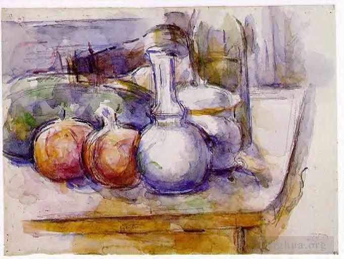 Paul Cezanne Various Paintings - Still Life with Carafe