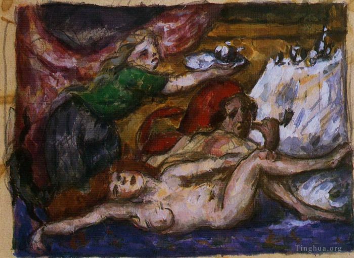 Paul Cezanne Various Paintings - The Rum Punch