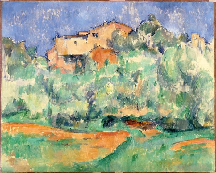Paul Cezanne Various Paintings - The farm of Bellevue 2