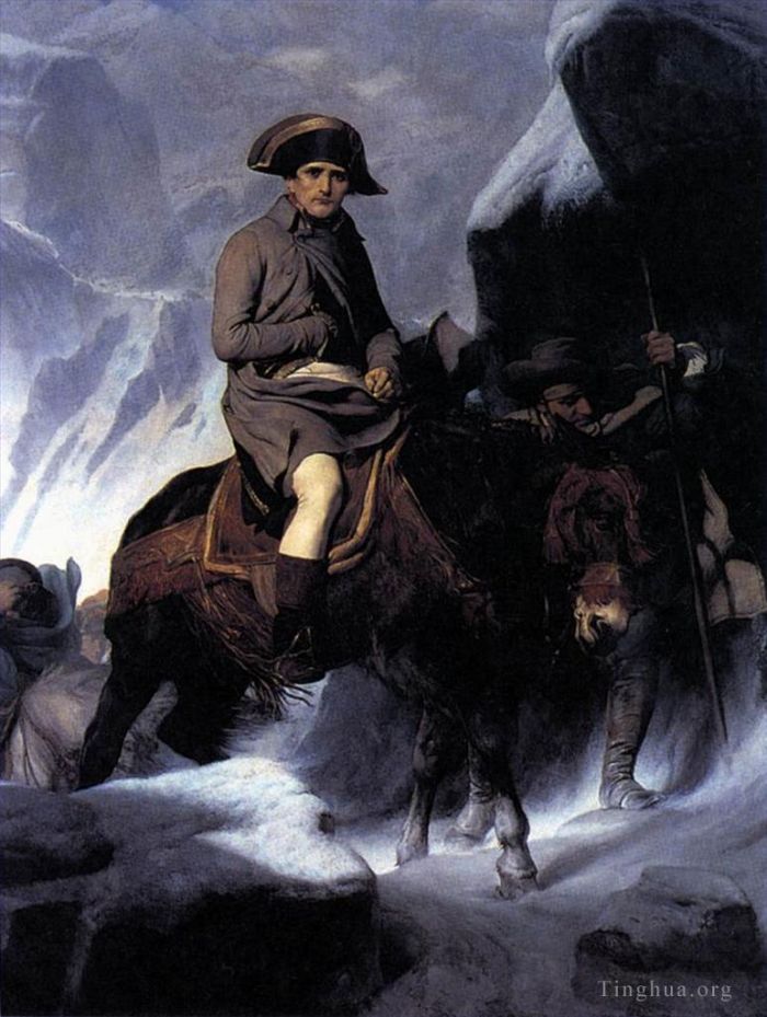 Paul Delaroche Oil Painting - Bonaparte Crossing the Alps