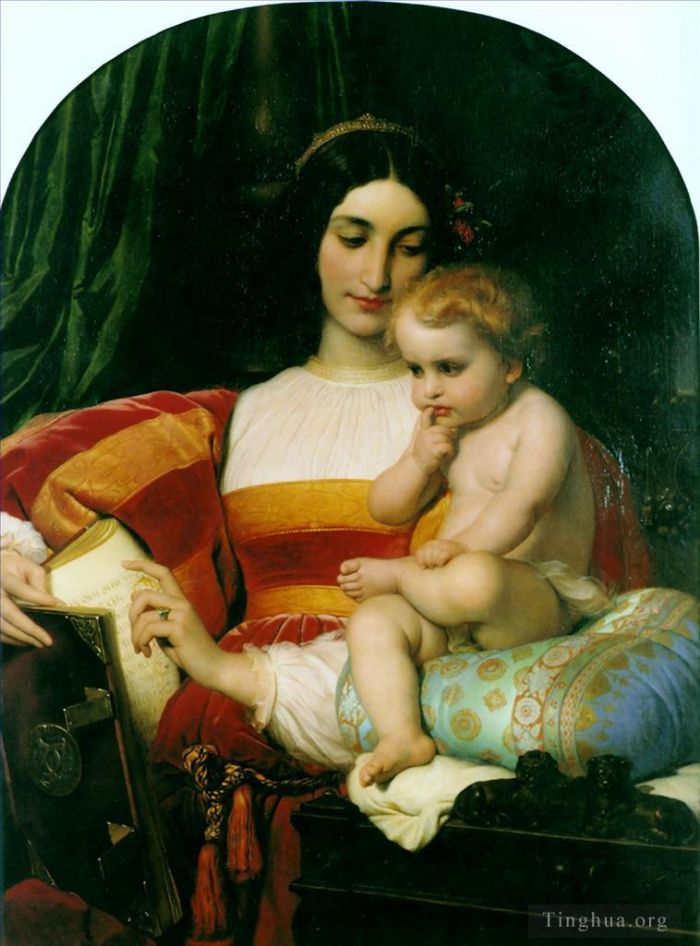 Paul Delaroche Oil Painting - The Childhood of Pico della Mirandola 1842
