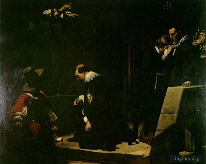 Paul Delaroche Oil Painting - Strafford 1836