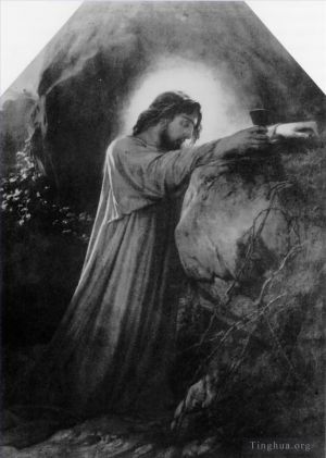 Artist Paul Delaroche's Work - Christ on the Mount of Olives 185life size Hippolyte Delaroche