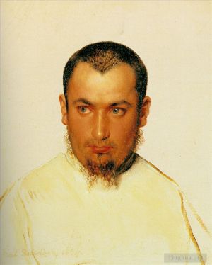 Artist Paul Delaroche's Work - Head of a Camoldine Monk 183Hippolyte Delaroche