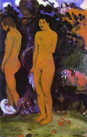 Artist Paul Gauguin's Work - Adam and Eve