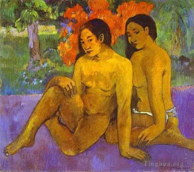Paul Gauguin Oil Painting - And the Gold of Their Bodies Et l or de leurs corps