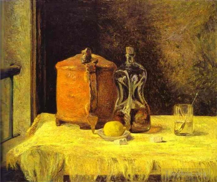 Paul Gauguin Oil Painting - At the Window A la fenetre