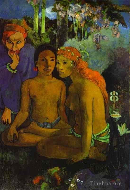 Paul Gauguin Oil Painting - Barbarous Tales