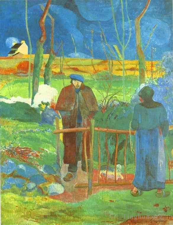 Paul Gauguin Oil Painting - Bonjour Monsieur Gauguin