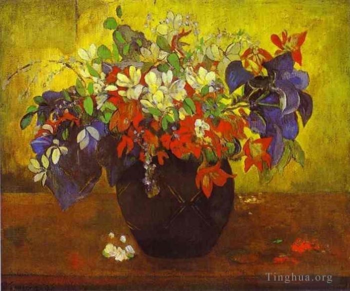 Paul Gauguin Oil Painting - Bouquet of Flowers