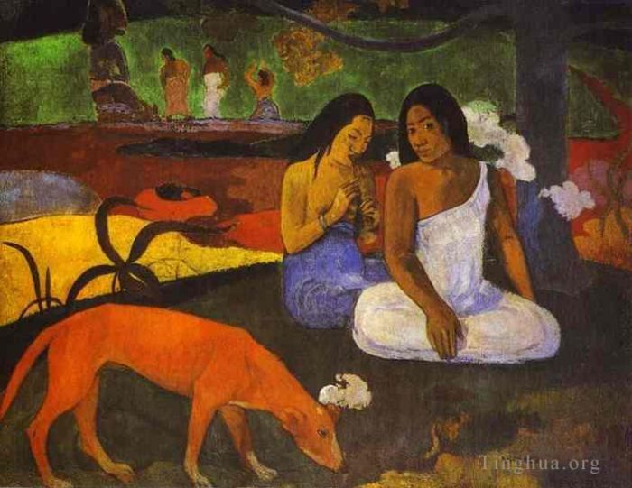 Paul Gauguin Oil Painting - Joyeusete Arearea