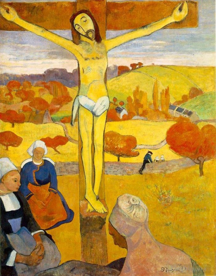 Paul Gauguin Oil Painting - The Yellow Christ