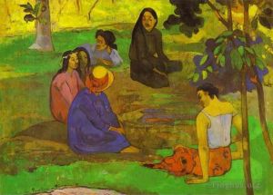 Artist Paul Gauguin's Work - Les Parau Parau Conversation