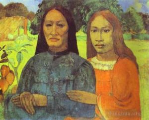 Artist Paul Gauguin's Work - Mother and Daughter