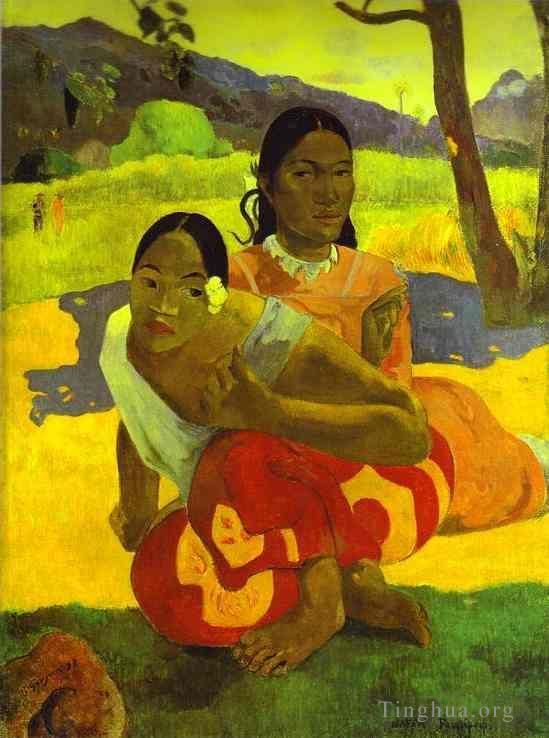 Paul Gauguin Oil Painting - When Will You Marry