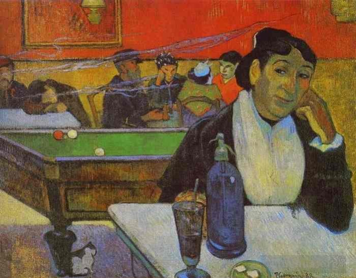 Paul Gauguin Oil Painting - Night Cafe at Arles