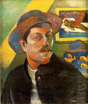 Artist Paul Gauguin's Work - Portrait de l artiste Self portraitc