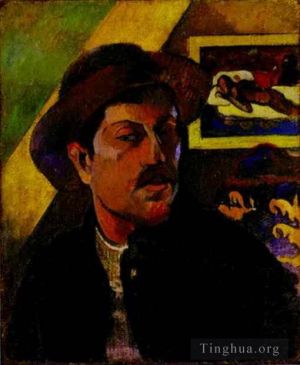 Artist Paul Gauguin's Work - Self Portrait c1894