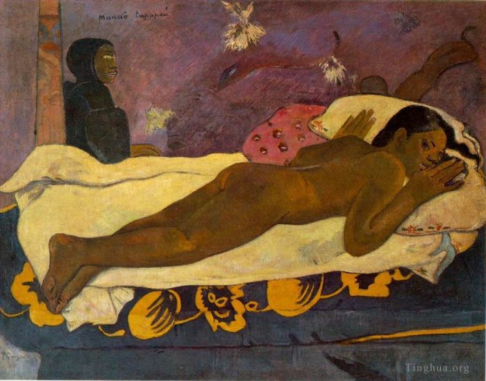 Paul Gauguin Oil Painting - Spirit of the Dead Watching