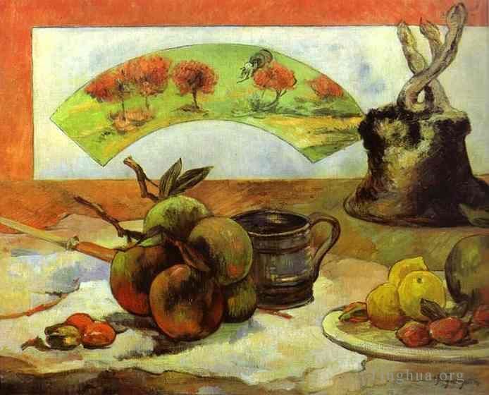 Paul Gauguin Oil Painting - Still Life with Fan