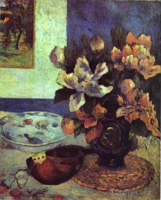 Paul Gauguin Oil Painting - Still Life with Mandolin