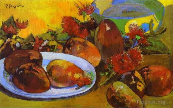 Paul Gauguin Oil Painting - Still Life with Mangoes