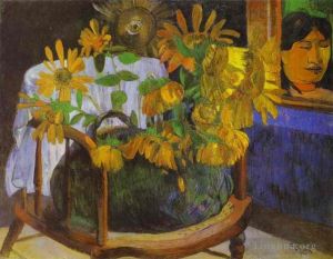 Artist Paul Gauguin's Work - Sunflowers