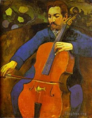 Artist Paul Gauguin's Work - The Cellist Portrait of Upaupa Scheklud