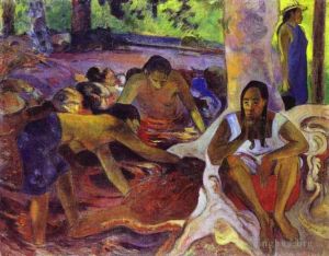 Artist Paul Gauguin's Work - The Fisherwomen of Tahiti