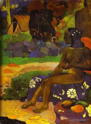 Artist Paul Gauguin's Work - Vairaumati tei oa Her Name is Vairaumati