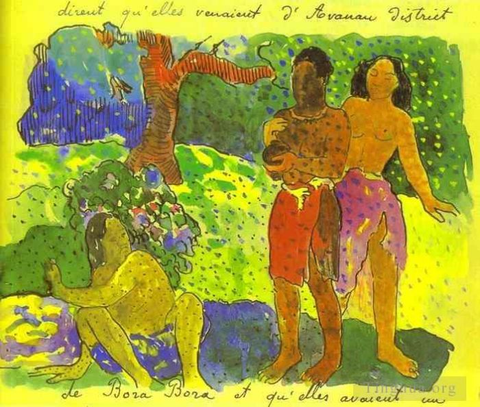 Paul Gauguin Various Paintings - The Messengers of Oro