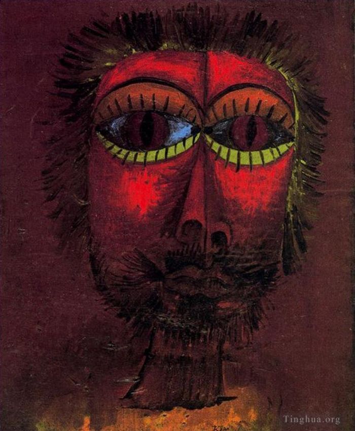 Paul Klee Oil Painting - Bandit head
