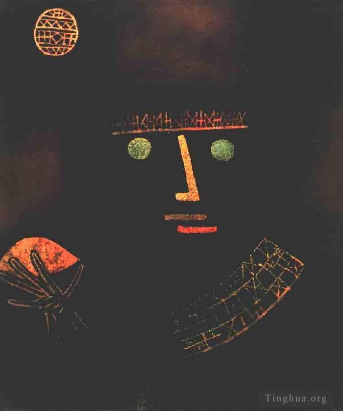 Paul Klee Oil Painting - Black Knight