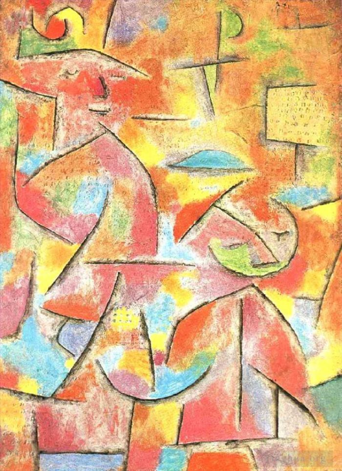 Paul Klee Oil Painting - Child and aunt