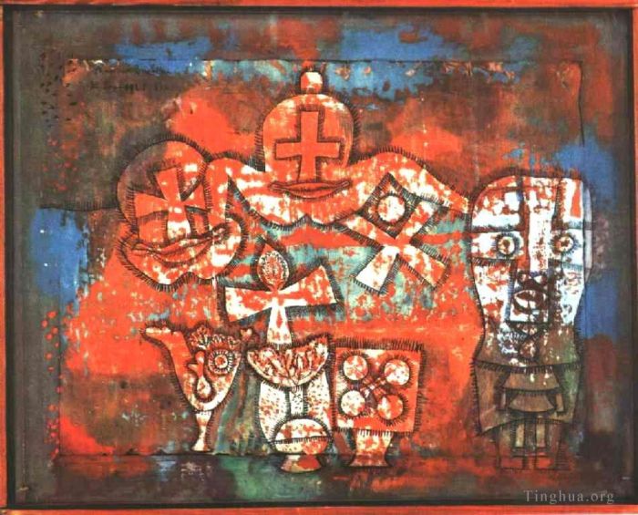 Paul Klee Oil Painting - Chinese porcelain
