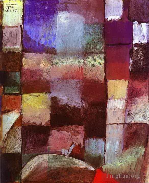 Paul Klee Oil Painting - Hamamet