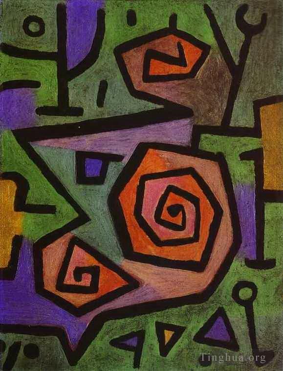 Paul Klee Oil Painting - Heroic Roses