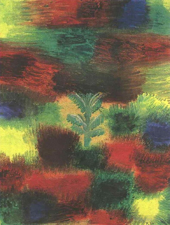 Paul Klee Oil Painting - Little Tree Amid Shrubbery