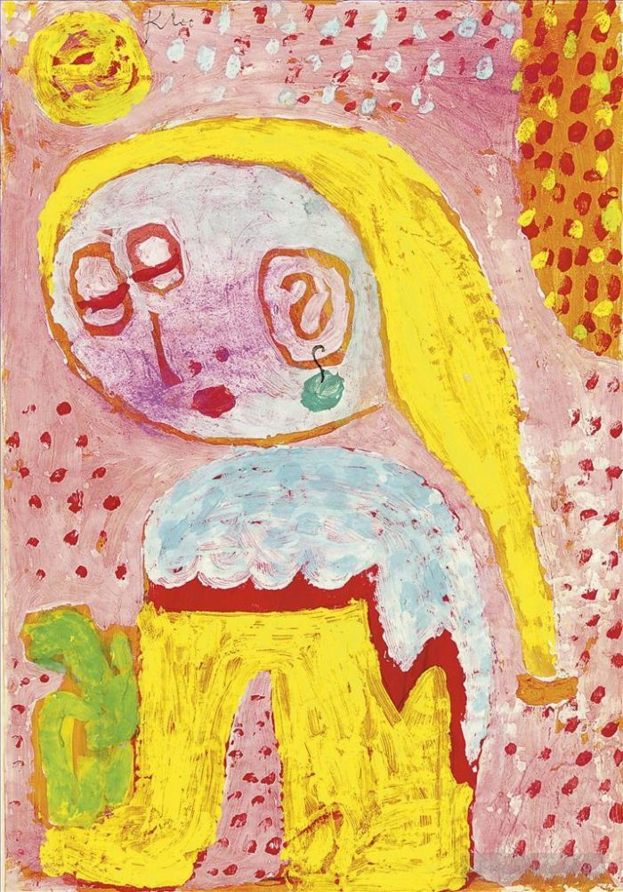 Paul Klee Oil Painting - Magdalena before the conver
