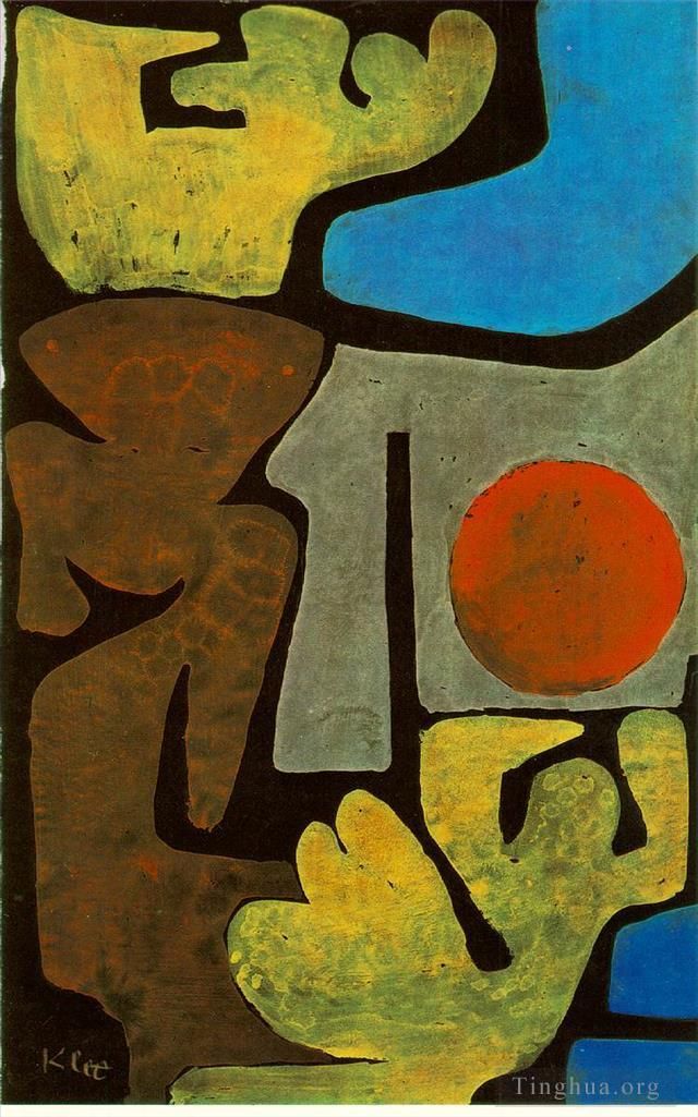 Paul Klee Oil Painting - Park of Idols 193Expressionism Bauhaus Surrealism