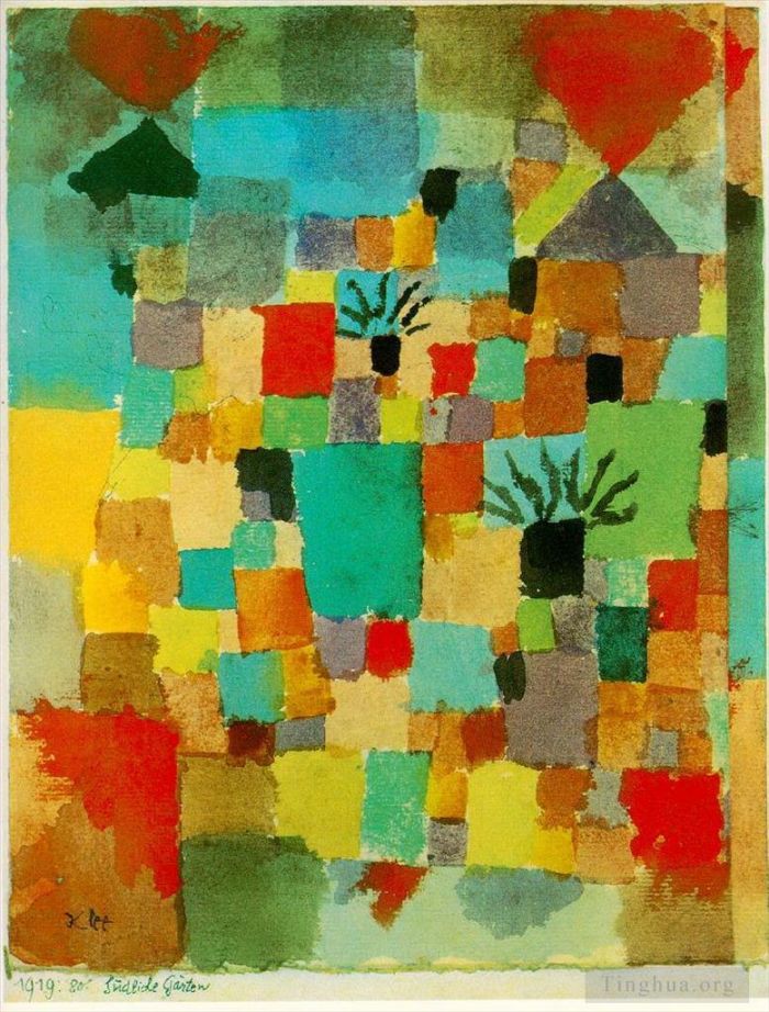 Paul Klee Oil Painting - Southern Tunisian gardens
