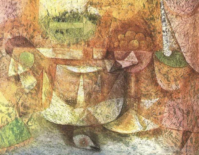 Paul Klee Oil Painting - Still Life with Dove
