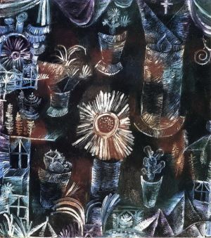 Artist Paul Klee's Work - Still Life with Thistle Bloom