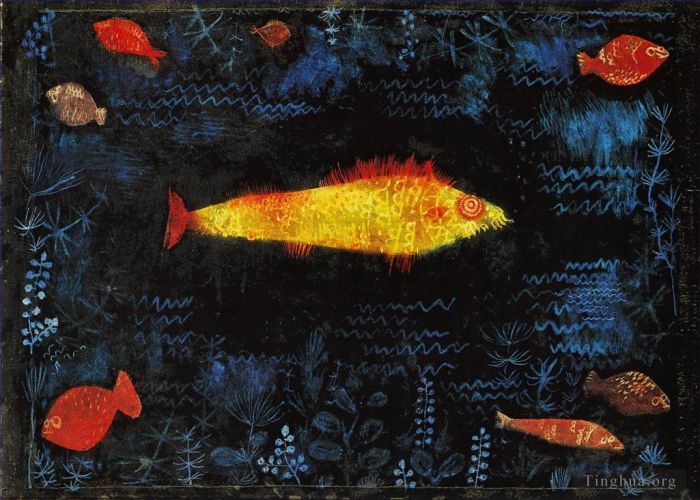 Paul Klee Oil Painting - The Goldfish
