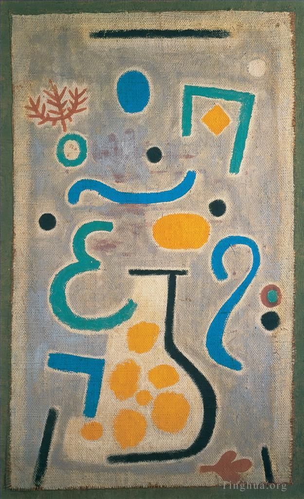 Paul Klee Oil Painting - The vase